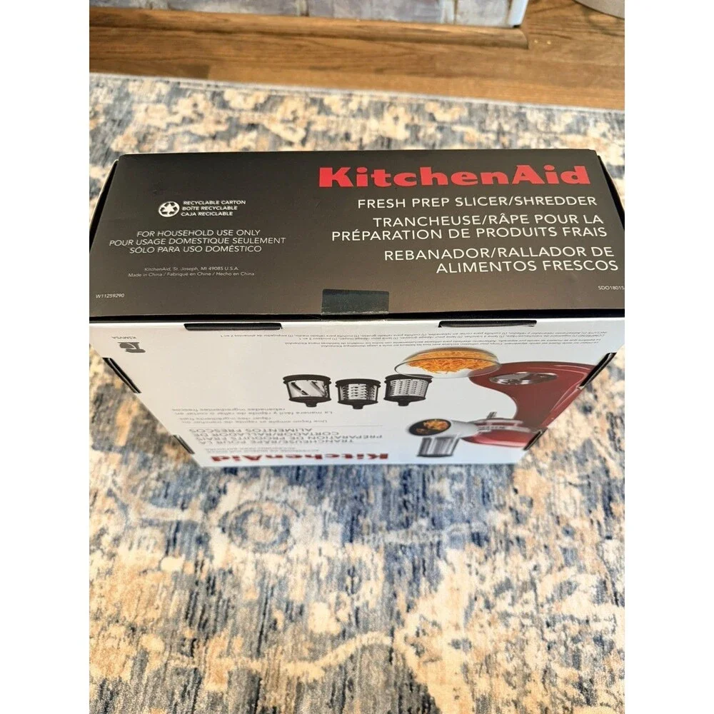 KitchenAid KSMVSA Fresh Prep Slicer Shredder Attachment for Stand Mixer NIB!